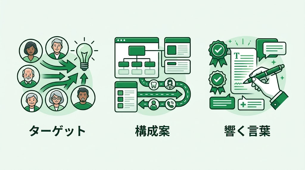 歯科ホームページのコンテンツの作り方｜ページ別に解説