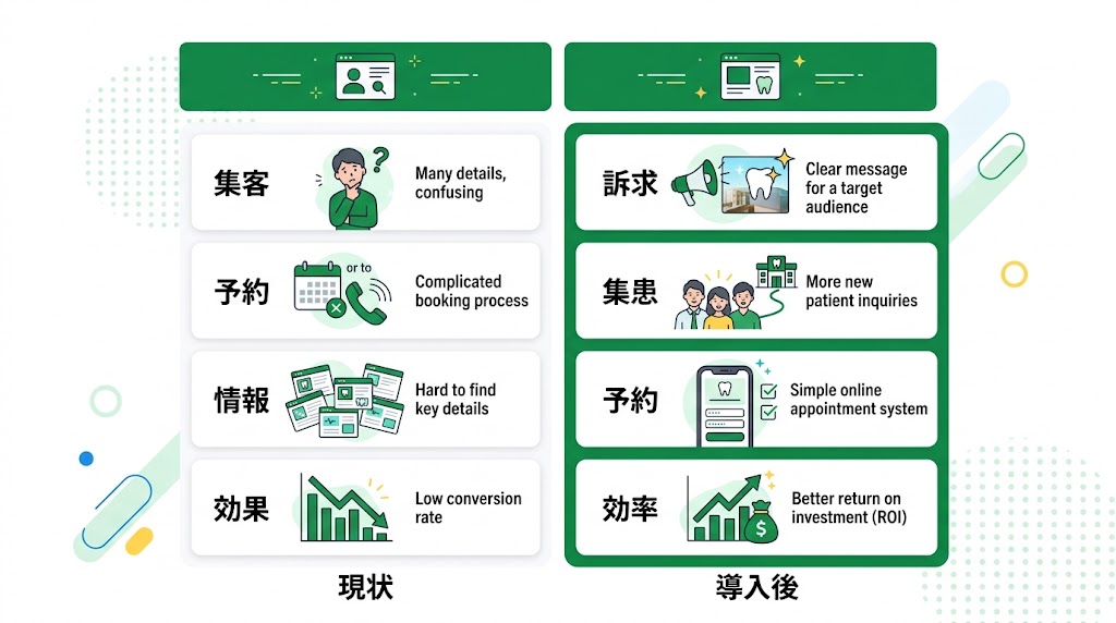 歯科ランディングページ制作|問い合わせを増やす7つのポイント