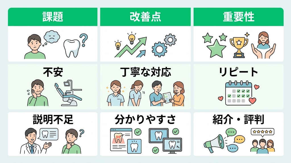 歯科の患者満足度を向上させる接遇・仕組みづくり全解説