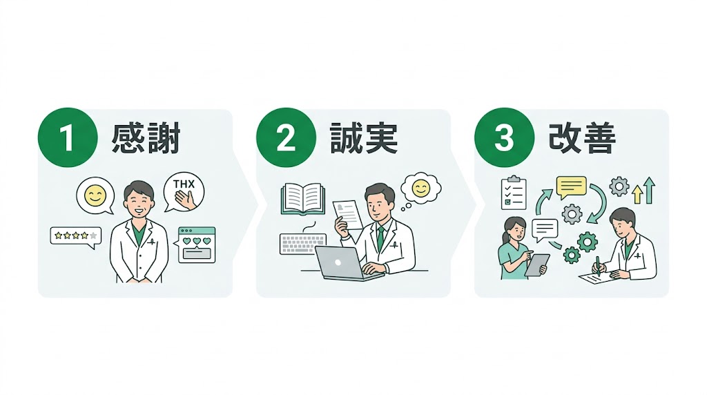 歯科医院の口コミ返信ガイド｜好印象テンプレと対処法
