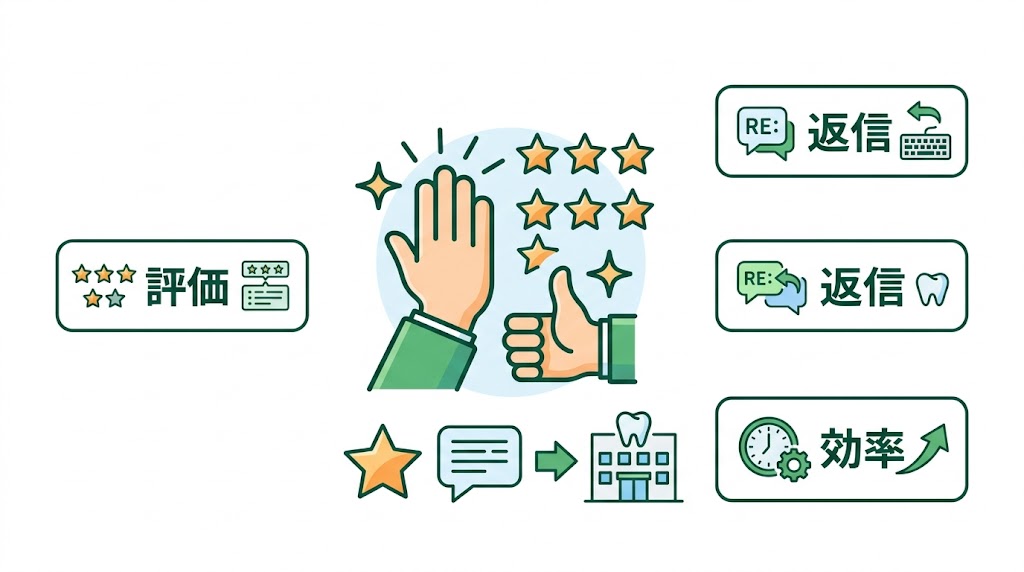 歯科医院の口コミ返信ガイド｜好印象テンプレと対処法