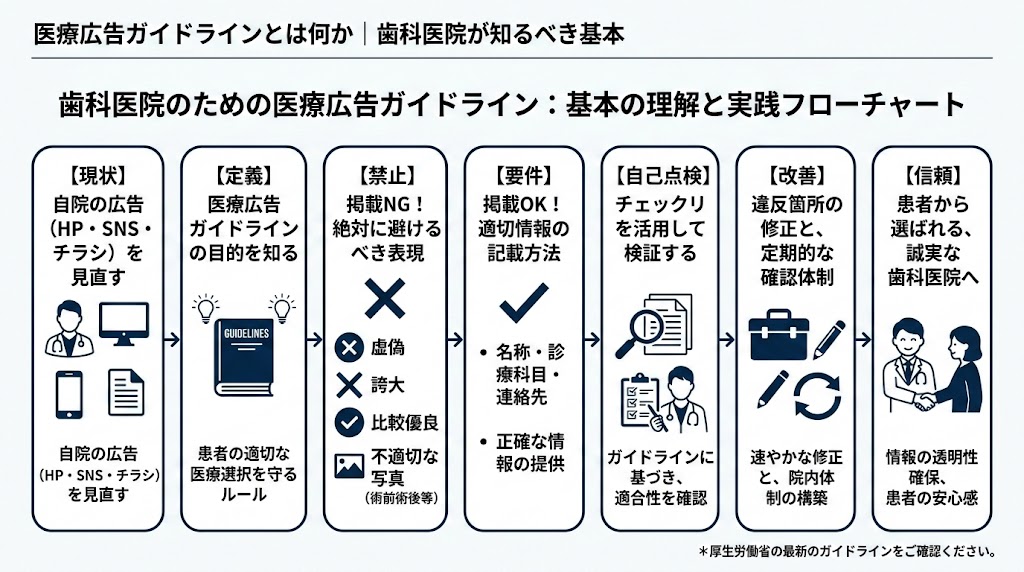 歯科広告の医療広告ガイドライン対策｜違反事例と対処法