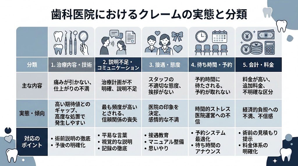 歯科のクレーム対応方法｜苦情処理と紛争予防の実践手順