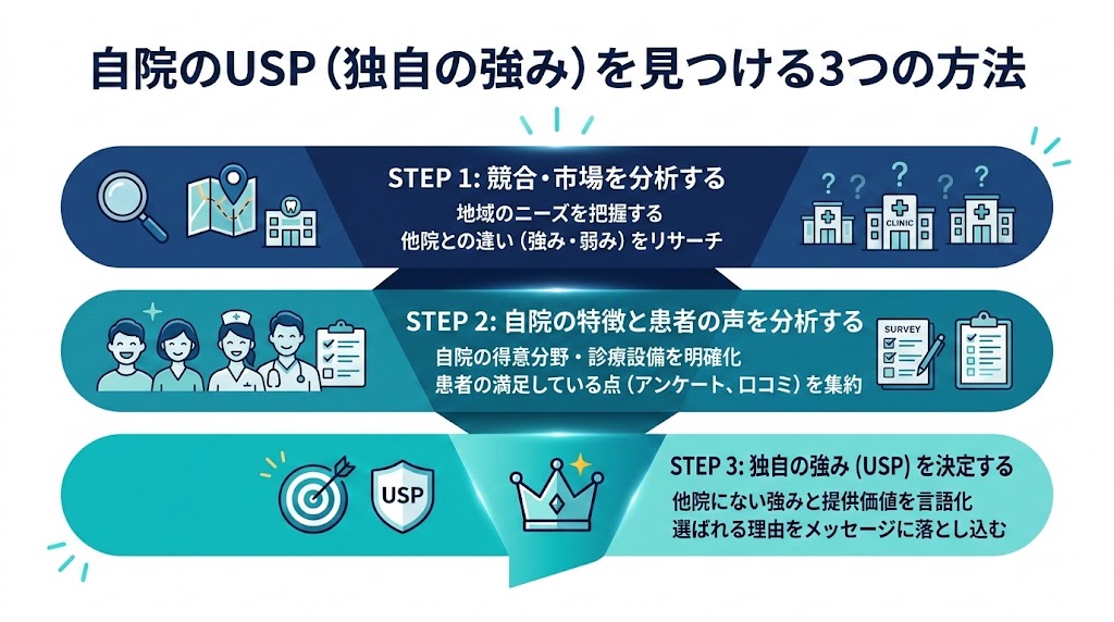 歯科医院の差別化戦略|USPの見つけ方と実践手順
