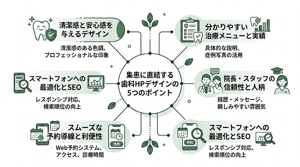 歯科医院ホームページのデザイン｜集患につながる設計術