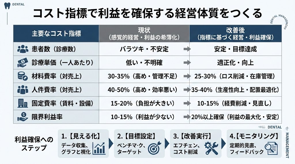 歯科の経営指標の見方|数値で読み解く改善策