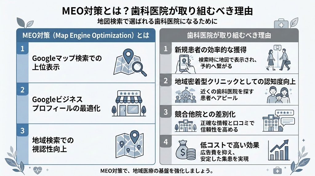 歯科医院のMEO対策完全ガイド｜集患を増やす実践手法