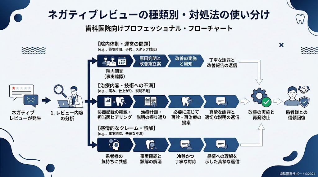 歯科の悪い口コミ対処法｜評判回復の実践ガイド