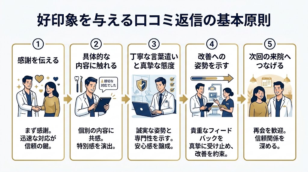 歯科医院の口コミ返信ガイド｜好印象テンプレと対処法