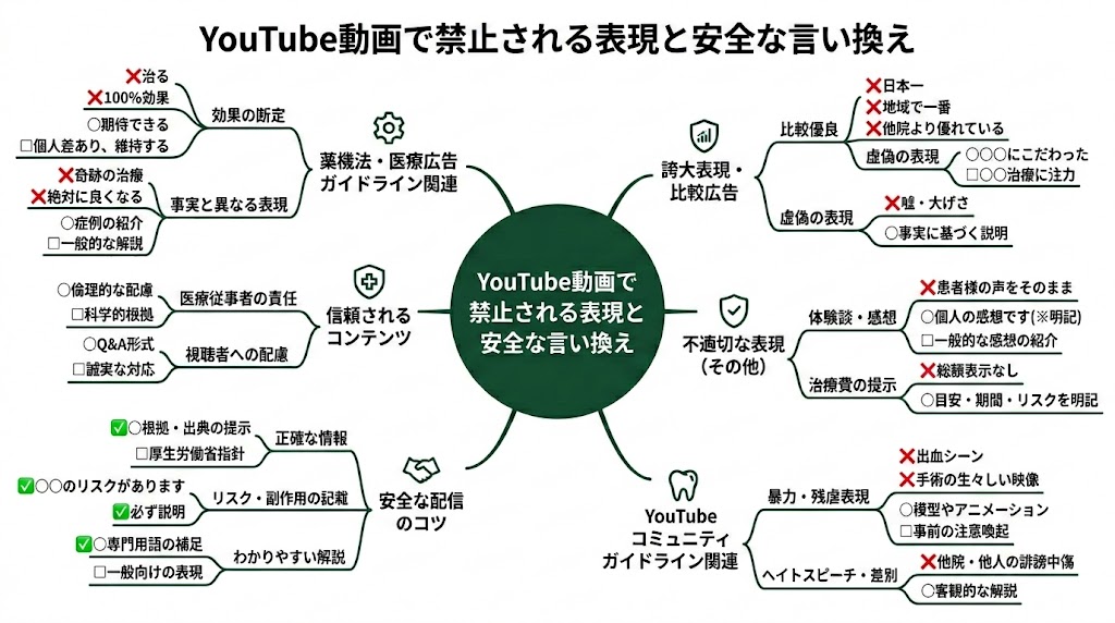 歯科動画の医療広告ガイドライン|違反しない運用法